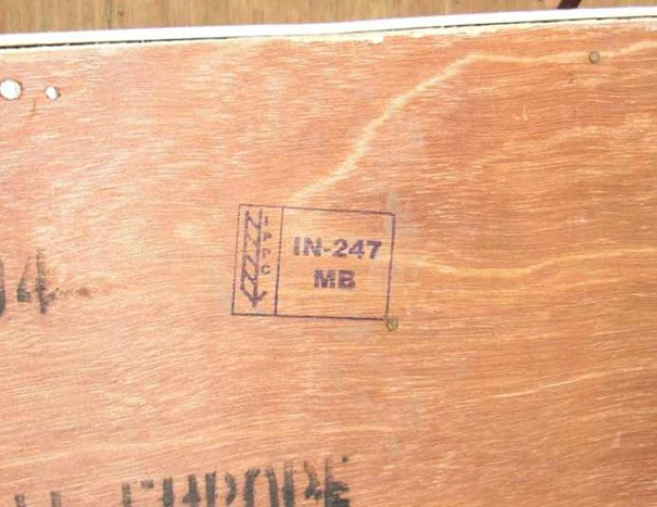 Fotoğraf 7: Metil bromid ile işlenmiş ahşap